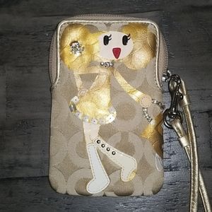 Coach Goldy small wristlet